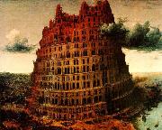 BRUEGEL, Pieter the Elder The Little Tower of Babel oil painting